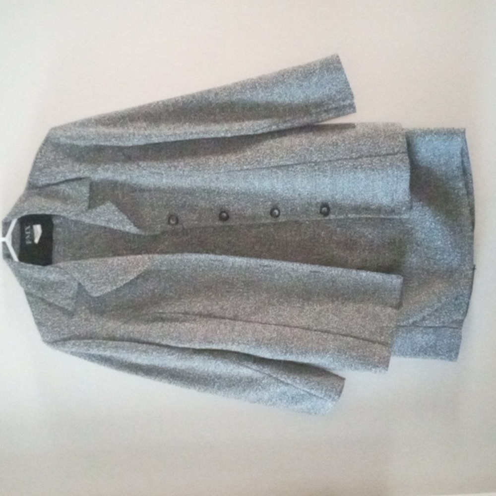 🩶 Blazer Jacket & Skirt Suit | FMX CLASSICS | Size 10 & 12 | Grey Bouclé 🩶